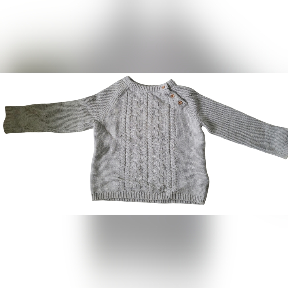 Baby boy's sweater, pants, and beanie 3pc set 12-24 mos